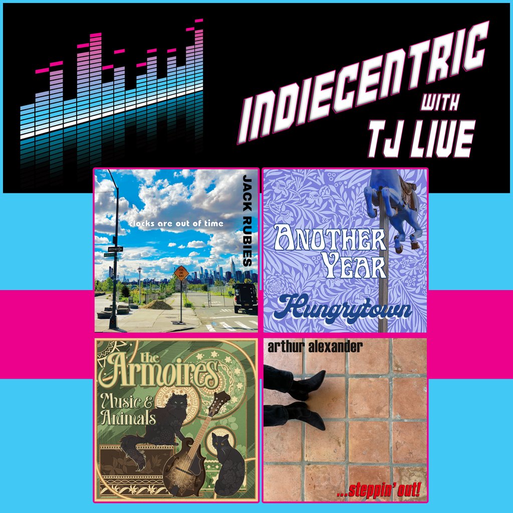 IndieCentric with TJ Live spins The Jack Rubies, Hungrytown, The Armoires and Arthur Alexander, all with music out now at bigstirrecords.com. Playlist:
facebook.com/indiecentric/p…
#CharlieMasonRadio #IndieCentric #IndiePop #PostPunk #IndieFolk #ChamberPop #PowerPop #SunshinePop