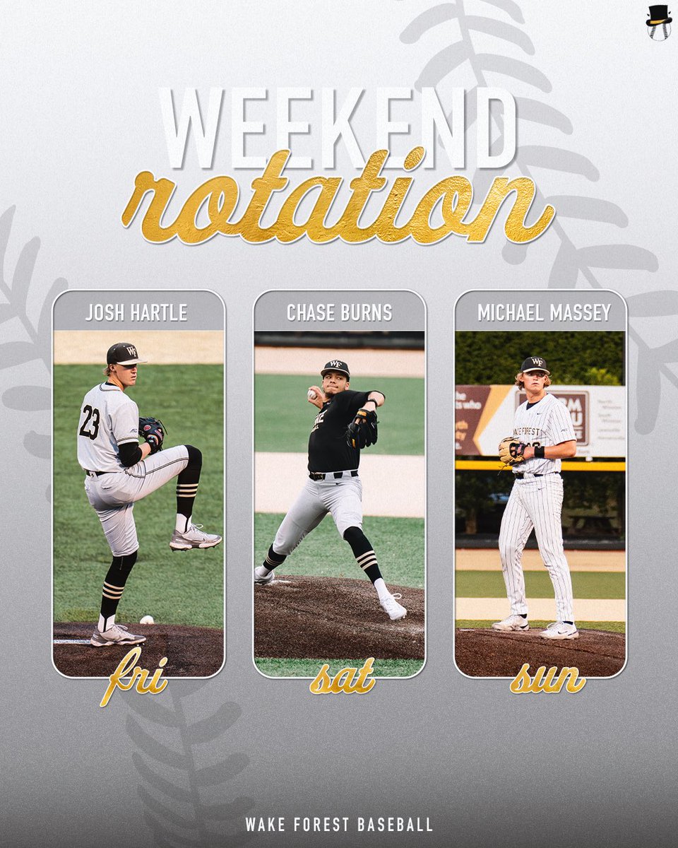 WakeBaseball's tweet photo. Three headed monster π
#MTFY | #GoDeacs π© https://t.co/D0Zuo8LYje
