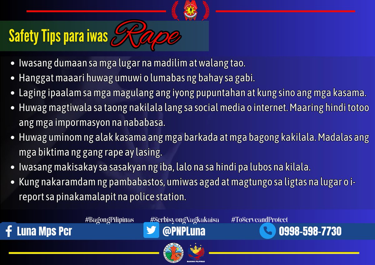 PNPLuna's tweet photo. "Unified Police Service, Humble, Disciplined, and Professional."
#𝙎𝙚𝙧𝙗𝙞𝙨𝙮𝙤𝙣𝙜𝙉𝙖𝙜𝙠𝙖𝙠𝙖𝙞𝙨𝙖
#𝙏𝙤𝙎𝙚𝙧𝙫𝙚𝘼𝙣𝙙𝙋𝙧𝙤𝙩𝙚𝙘𝙩 https://t.co/3fQzn7PIMv