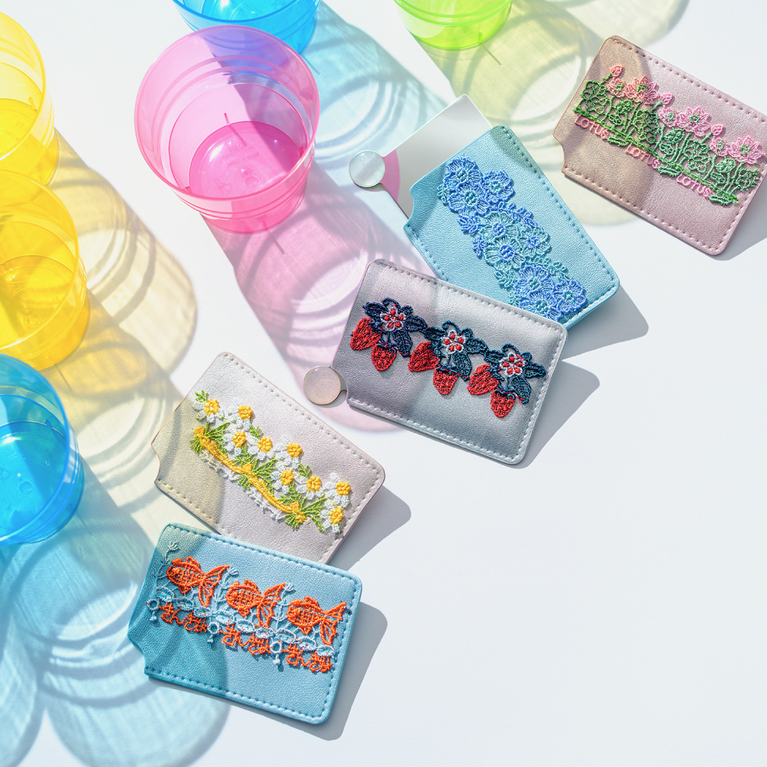 24春夏新作は大人気シーズンタオルハンカチのレースを使用した雑貨に