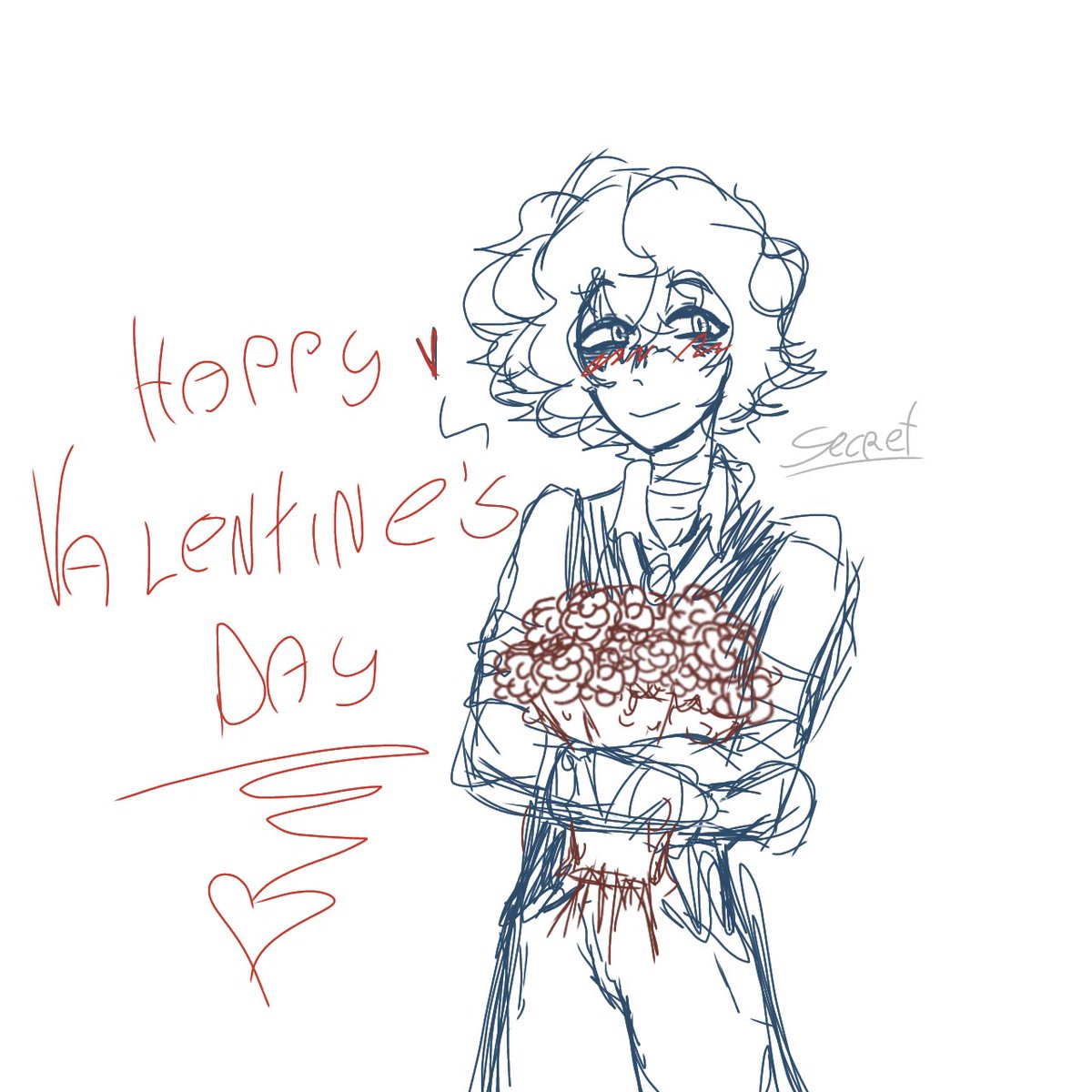 JackieSecrett's tweet photo. Rascunho rápido de um Dazai segurando um lindo buquê de flores.
Happy Valentine's day~
#DazaiOsamu #dazaibsd #bsdfanart https://t.co/0q4gL0hgBy