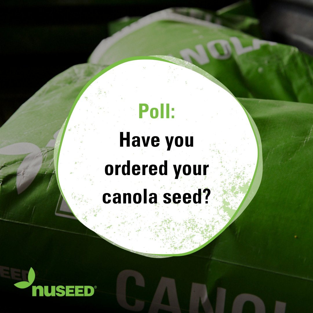 📣 🌼 Canola growers, have you secured your hybrid #canola #seed for #plant24? 

Let us know by voting or commenting below 👇

 #nuseed #nuseedaustralia #valuebeyondyield #canola24