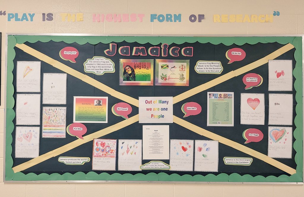 "Play is the highest form of research "  celebrating our learning in #kindergarten at the Lake
 <a href="/PNeerja/">Neerja</a> <a href="/PeelSchools/">Peel District School Board</a> #BlackHistoryMonth       #BlackExcellence #Jamaica #atthelake