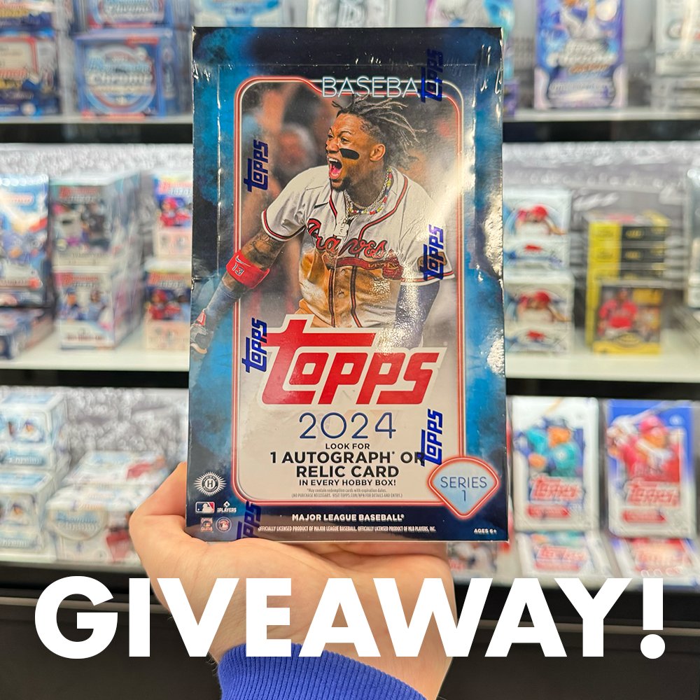RealBreaksLive's tweet image. 🚨 GIVEAWAY TIME! 🚨

To celebrate the release of 2024 @Topps Series 1, we are giving away a hobby box!

To enter you must 👇
1) Follow @RealBreaksLive ✅
2) RT this tweet 🔁
3) Reply to this tweet with your 2024 World Series winner prediction 💭

Good luck to all!

#thehobby