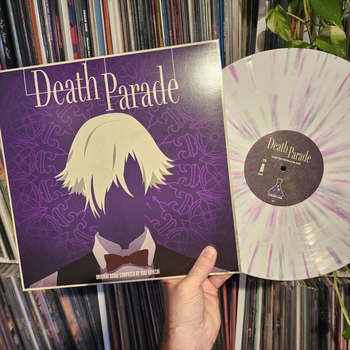 TigerLabVinyl's tweet photo. This Friday at 12pm EST, kick your feet up and pour something smooth, Death Parade is finally here!! In stock and shipping immediately. https://t.co/TxTt3SnvGr