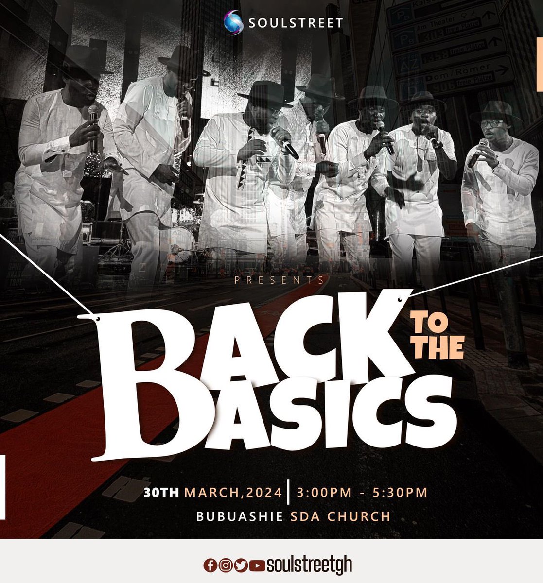 SoulStreetgh's tweet photo. 🎶 Exciting News! 🎶 SoulStreet is thrilled to announce our upcoming program at Bubuashie SDA Church with the theme

 #BackToTheBasics! Join us for an unforgettable evening as we return to our roots and celebrate the timeless beauty of music. 🎵 Save the date and spread the word! https://t.co/B7TRv3fUK2