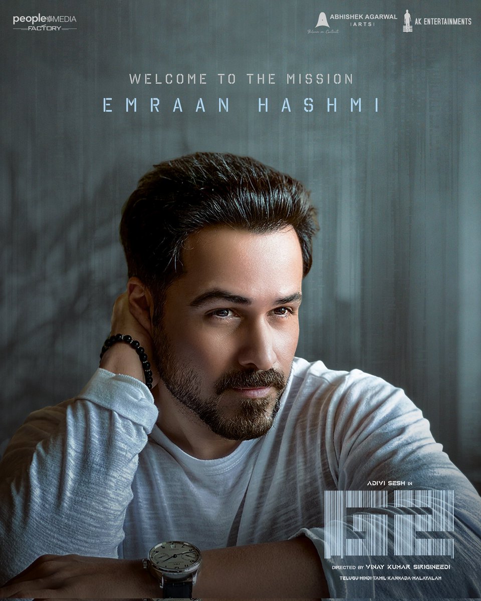 Abhishek Agarwal Arts (@aaartsofficial) on Twitter photo The biggest spy franchise gets a blockbuster addition ❤🔥
The ever sensational <a href="/emraanhashmi/">Emraan Hashmi</a> is on board mission #G2 🔥
He is all set to enthrall everyone with his presence ❤🔥
Shoot in progress 💥
<a href="/AdiviSesh/">Adivi Sesh</a> #BanitaSandhu <a href="/vinaykumar7121/">Vinay Kumar Sirigineedi</a> <a href="/peoplemediafcy/">People Media Factory</a> <a href="/AKentsOfficial/">AK Entertainments</a> The biggest spy franchise gets a blockbuster addition ❤🔥
The ever sensational <a href="/emraanhashmi/">Emraan Hashmi</a> is on board mission #G2 🔥
He is all set to enthrall everyone with his presence ❤🔥
Shoot in progress 💥
<a href="/AdiviSesh/">Adivi Sesh</a> #BanitaSandhu <a href="/vinaykumar7121/">Vinay Kumar Sirigineedi</a> <a href="/peoplemediafcy/">People Media Factory</a> <a href="/AKentsOfficial/">AK Entertainments</a>