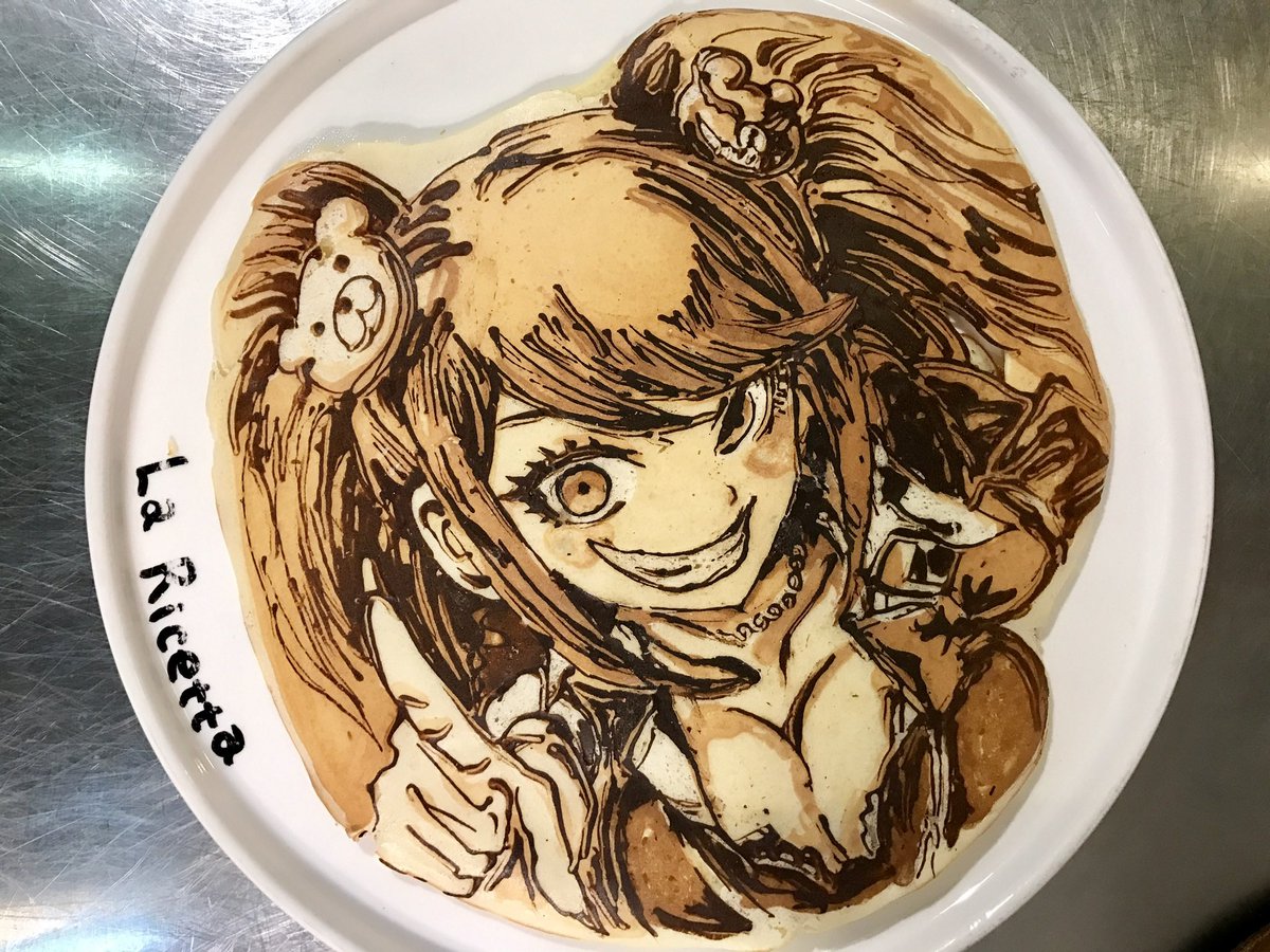 LaRicetta99's tweet image. 本日のパンケーキアート動画 ダンガンロンパ #pancakeart #ダンガンロンパ