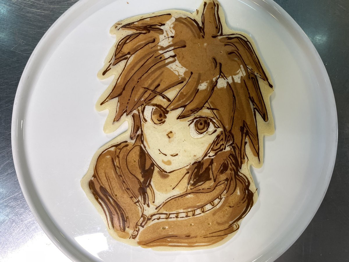 LaRicetta99's tweet image. 本日のパンケーキアート動画 ダンガンロンパ #pancakeart #ダンガンロンパ
