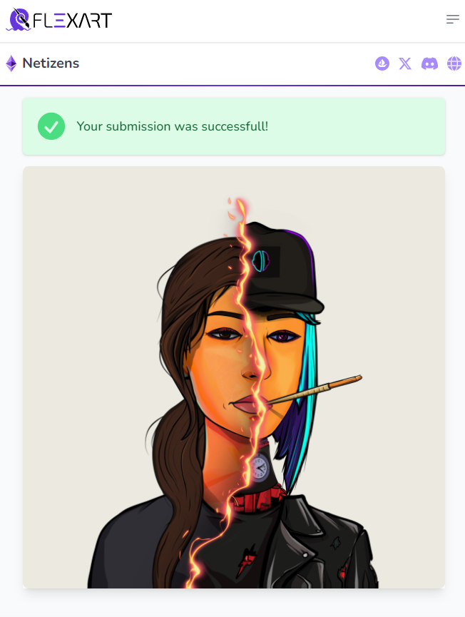blockhero_'s tweet photo. 🌟 Excited to announce that I'm now part of the competition from @NetizensNFT! 🚀 Let's showcase the beauty and creativity of this incredible collection. Stay tuned for more updates! #NetizensNFT #FlexartContest 🎨✨ https://t.co/g7c2Xdy1KF