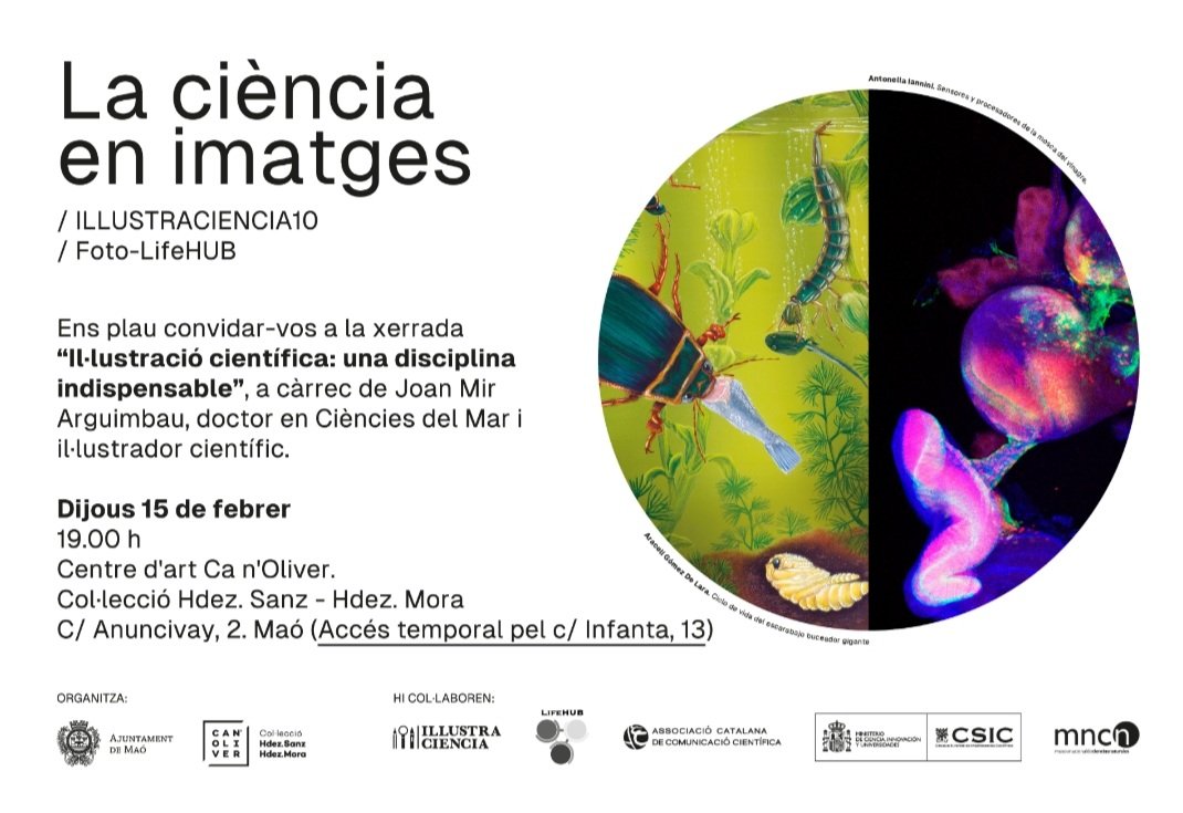 Joan Mir Arguimbau (@jmirarguimbau) on Twitter photo Avui xerrarem d'il•lustració científica a ca n'Oliver, Maó, en el context de l'exposició La ciència en imatges. <a href="/CSICdivulga/">CSIC Divulga</a> <a href="/illustraciencia/">ILLUSTRACIENCIA</a> <a href="/MuseuHSHM/">Ca n'Oliver</a> Avui xerrarem d'il•lustració científica a ca n'Oliver, Maó, en el context de l'exposició La ciència en imatges. <a href="/CSICdivulga/">CSIC Divulga</a> <a href="/illustraciencia/">ILLUSTRACIENCIA</a> <a href="/MuseuHSHM/">Ca n'Oliver</a>