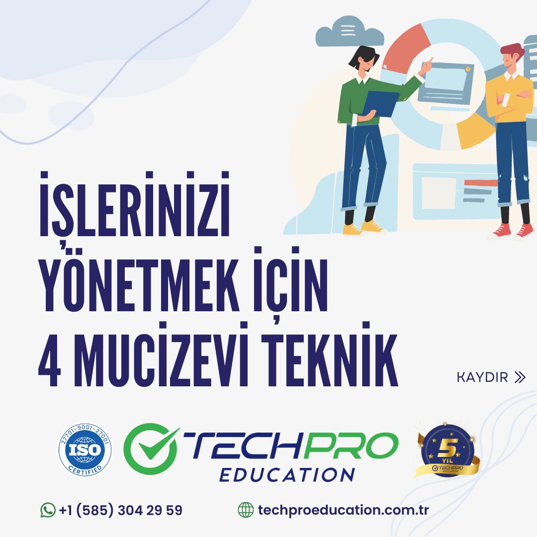 techproedu_tr's tweet photo. İŞLERİNİZİ YÖNETMEK İÇİN 4 MUCİZEVİ TEKNİK
✴️Yapacak yığınla işiniz var ve bunları yönetmekte zorlanıyor musunuz?
#kanban #eisenhower #scrummethodology #it #onlinecourse https://t.co/fxQiCbE6jX