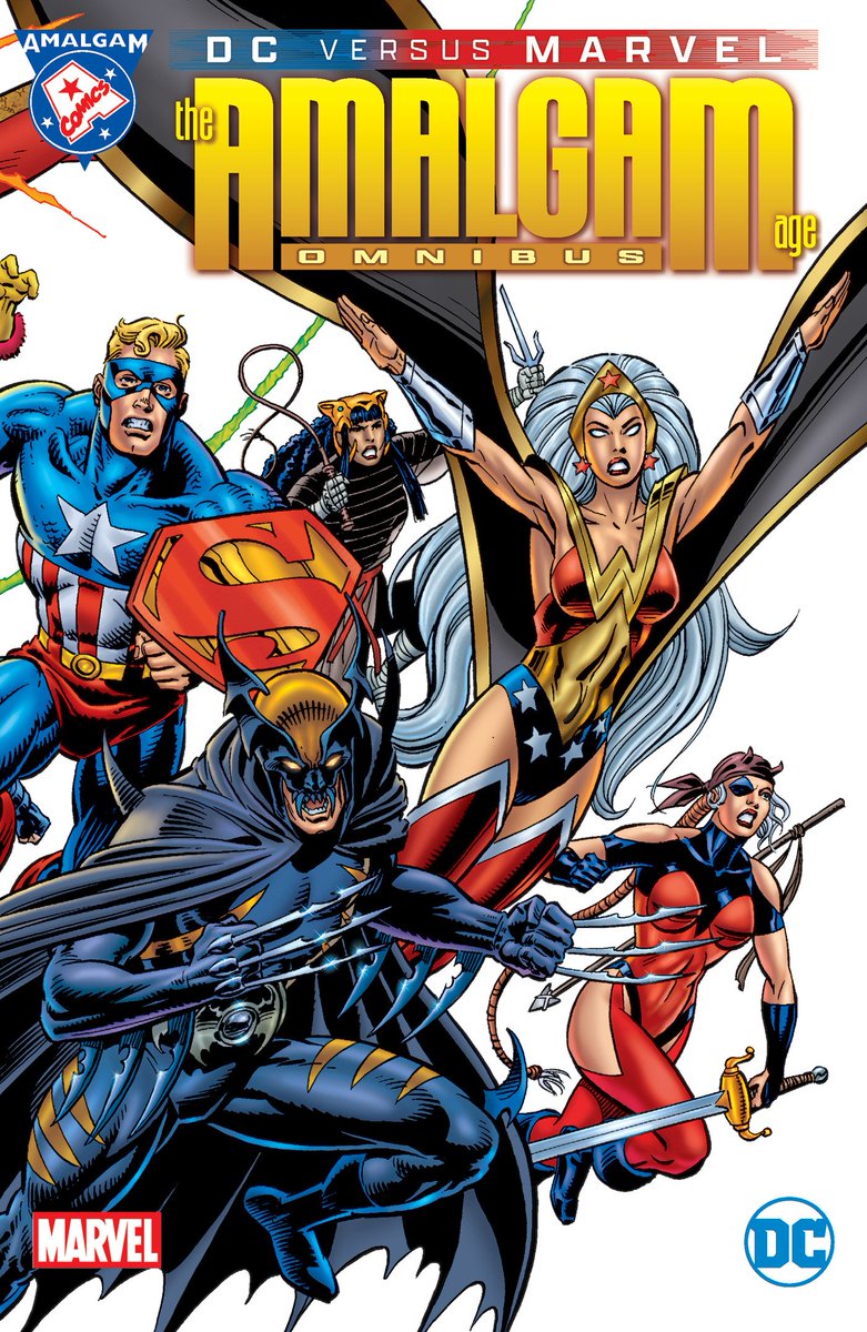 lacovachamx's tweet photo. Así luce portada oficial del omnibus #DCversusMarvel The Amalgam Age.
Será una edición de 1,024 páginas con precio de portada de $150usd.
A esperar las portadas para tiendas de cómics, que ojalá sean mejores. O que éstas sean solo portadas temporales.
¿Los vas a comprar? https://t.co/WQscPwkSS1