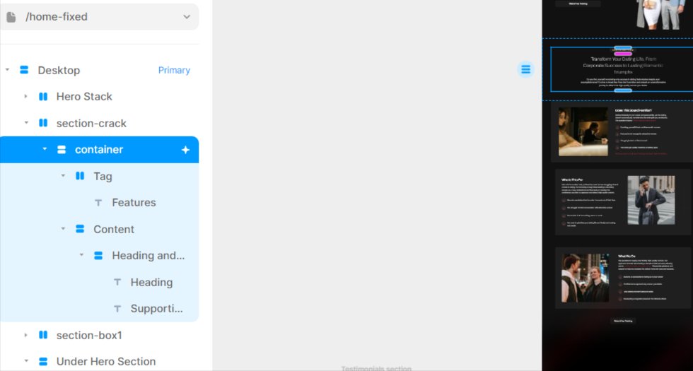 Solving responsive issues for a website for someone in the community 😀
<a href="/framer/">Framer</a> #uidesign #buildinpublic