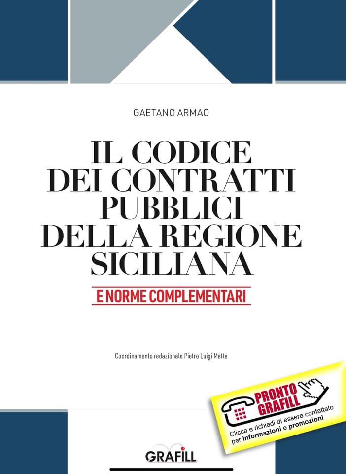 Domani Convegno sul CODICE DEI CONTRATTI PUBBLICI DELLA REGIONE SICILIANA, Palermo, Cinema de Seta-Zisa, promosso da LavoriPubblici.it riferimento editoriale nazionale nel settore. grafill.it/abstract/88-27… @unipa_it @Regione_Sicilia @dipdems #contrattipubblici