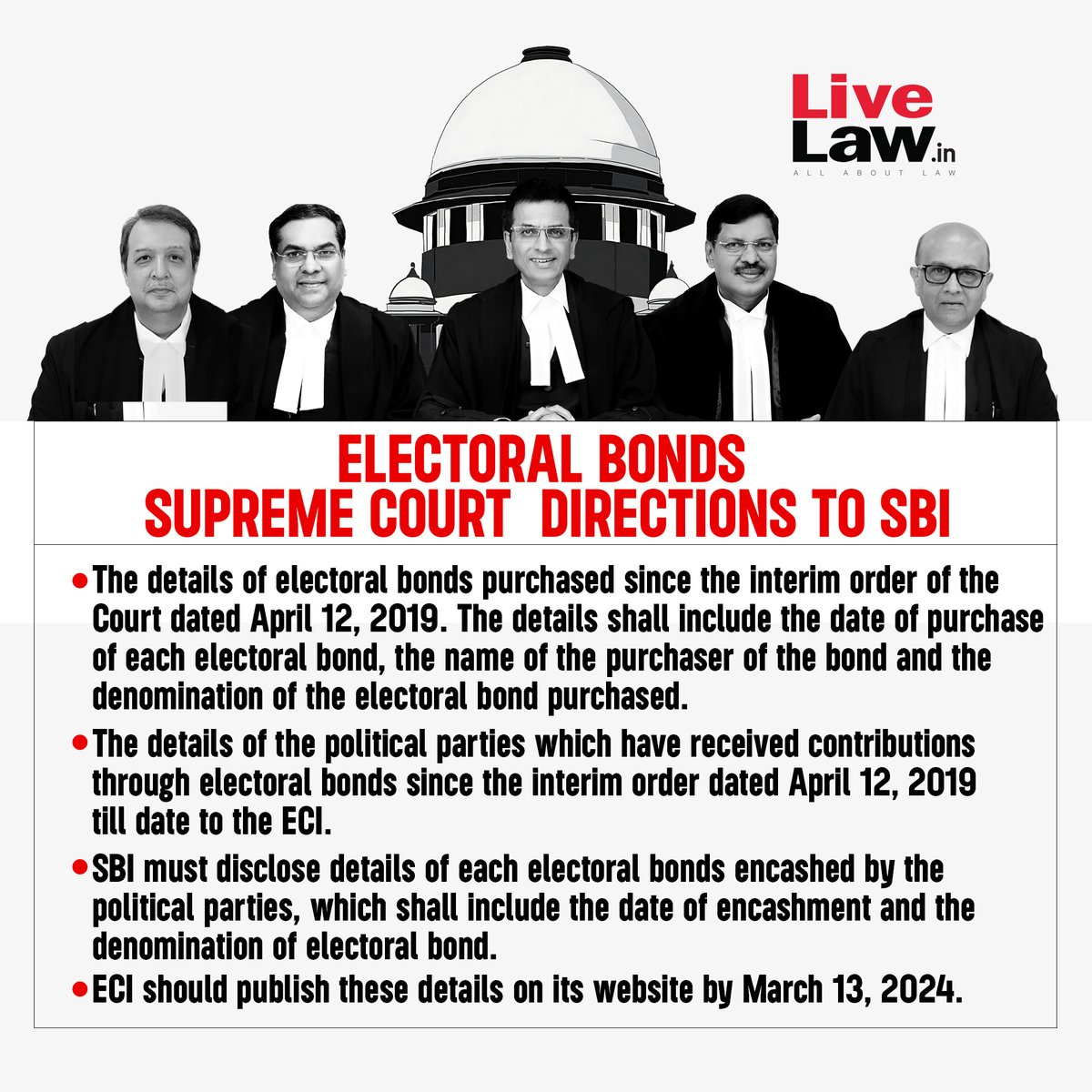 #ElectoralBonds #SupremeCourt #Judgement <a href="/TheOfficialSBI/">State Bank of India</a>