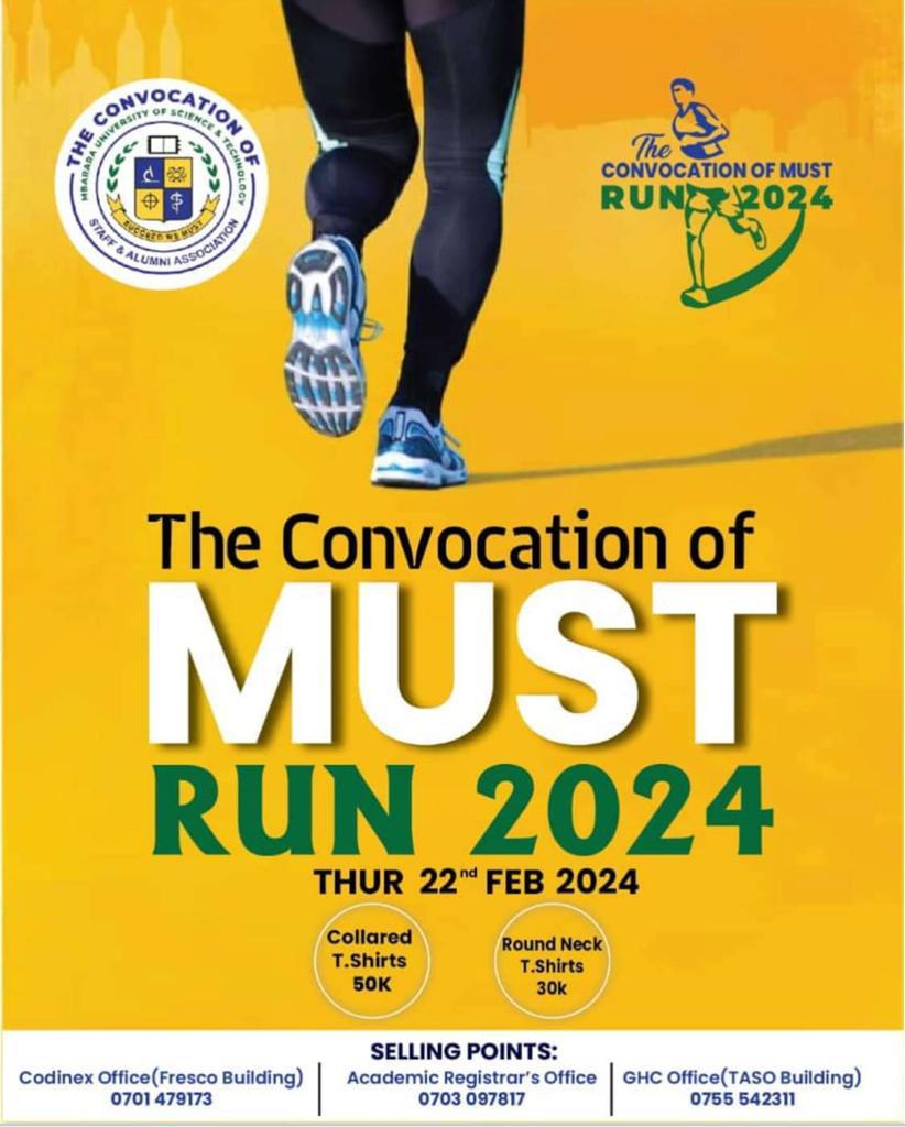 Just 9 Days to @MbararaUST #30thMUSTGrad but first we usher them to @alumni_MUST on 22nd Feb 2024 at the #MUSTConvocationRun2024. Gear up and get ready to go!! @RubabindaJr @ryanmuhumuza @KiyembaMus23 @sg_must