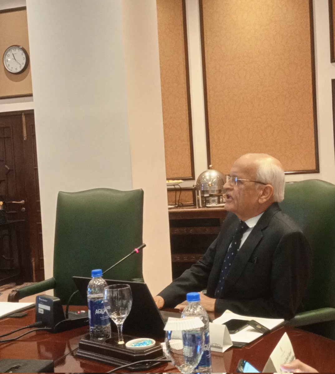 PciPakChina's tweet photo. Mr. N A Zuberi, Senior Advisor CSAIL (@CTGSAIL) delivered a very brief and comprehensive presentation on the topic 👇🏻

“Navigating Financial Challenges: The Future of Chinese 
Investments in Pakistan's Power Sector”

#GreenCPEC #PakChina #PCI #CTGSAIL https://t.co/5iDQWDQkEq