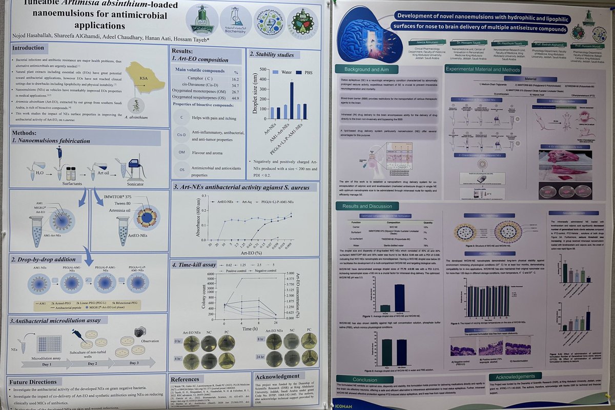 CIPM_KAU's tweet photo. مشاركات بحثية في مؤتمرات دولية لطالبات الدراسات العليًا بمركز الابتكار في الطب الشخصي @CIPM_KAU, جامعة الملك عبدالعزيز @arca_kau @kauweb https://t.co/Jhph5xYzBL