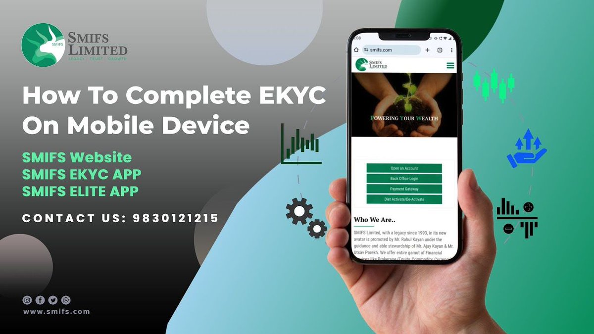 Learn how you can easily complete EKYC On Mobile Device and open your account with SMIFS.

👉 Watch here: buff.ly/3SIJ3e1 

#mobileekyc #ekyc #kyconline #demataccount #freedemat #freeaccount #ekyconmobile