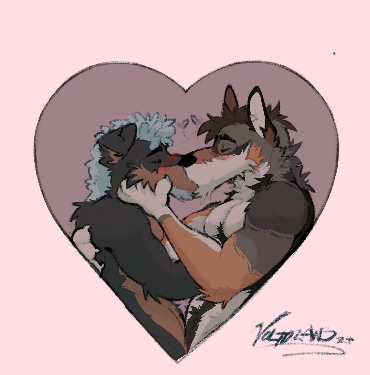 voltdraws's tweet photo. Valentines doodle for the bf :)) 💛💛 https://t.co/O2VboEGWm3