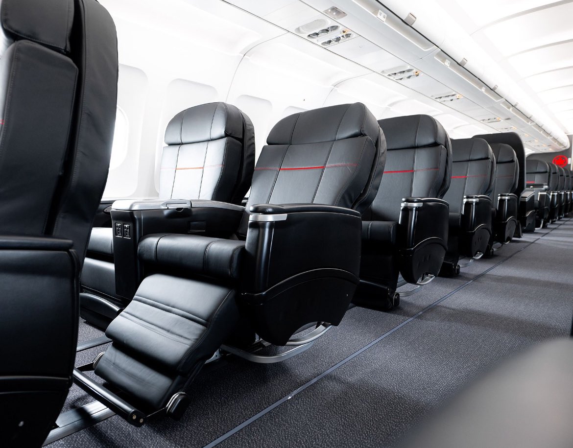 Gate7aviation's tweet photo. Petite visite de l’#A320 Jetz d’Air Canada et de son nouvel intérieur. Objectif : offrir une expérience de vol haut de gamme aux équipes sportives, groupes musicaux et clients corporate. #aircanada 🇨🇦✈️#Jetz https://t.co/ecuyBpXll1