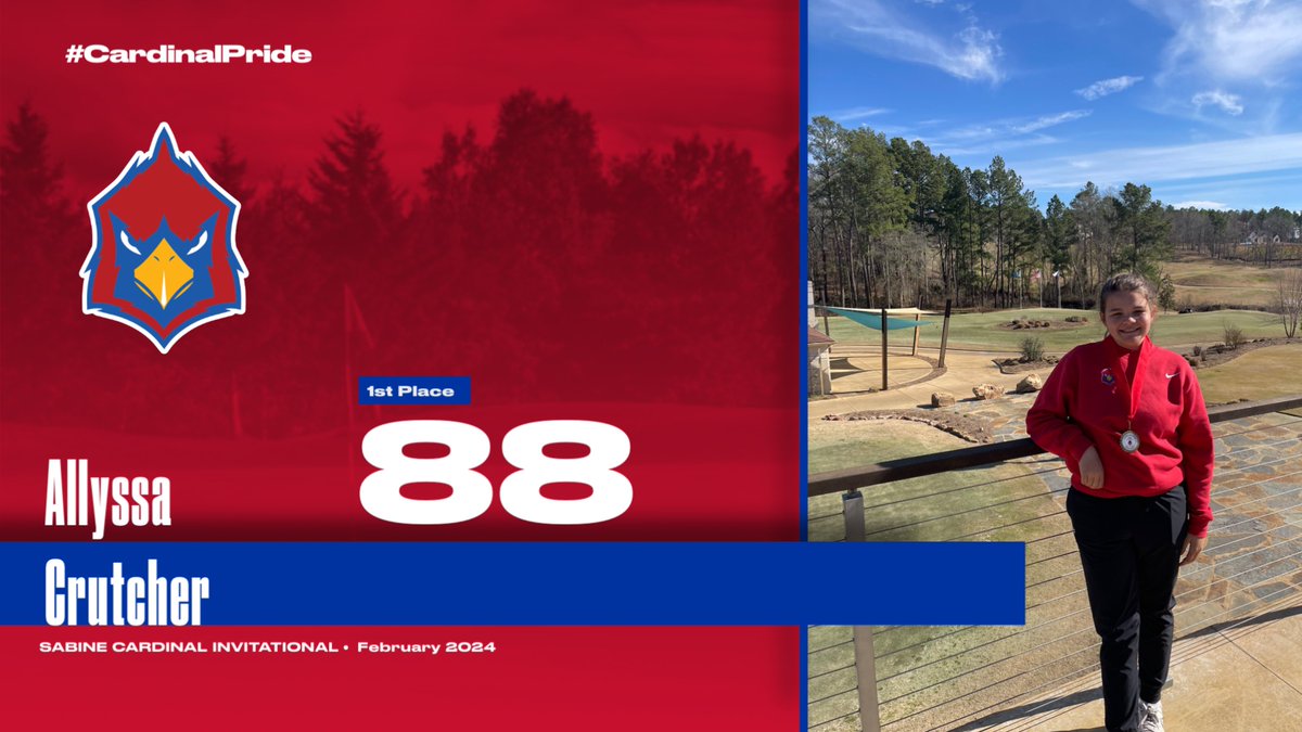 Boys and Girls golf had a great day at Tempest! Headlined by Allyssa’s first place finish! #CardinalPride