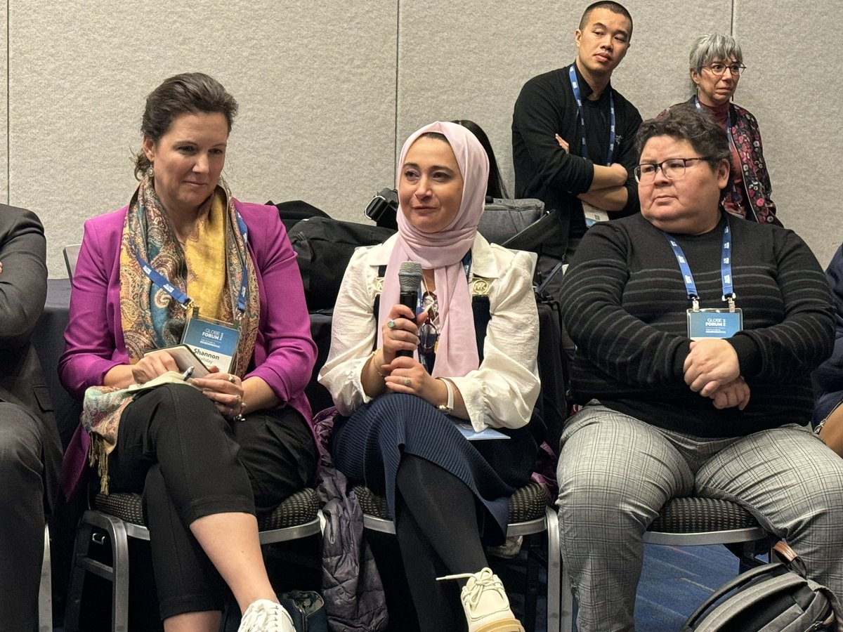 So excited to be 
#GLOBEforum & #cleanenergyalliance delegate! The best session of the forum today was “#Indigenous #Women in #Energy Transition” sending love to .@Energy_Leaders from YVR 💗