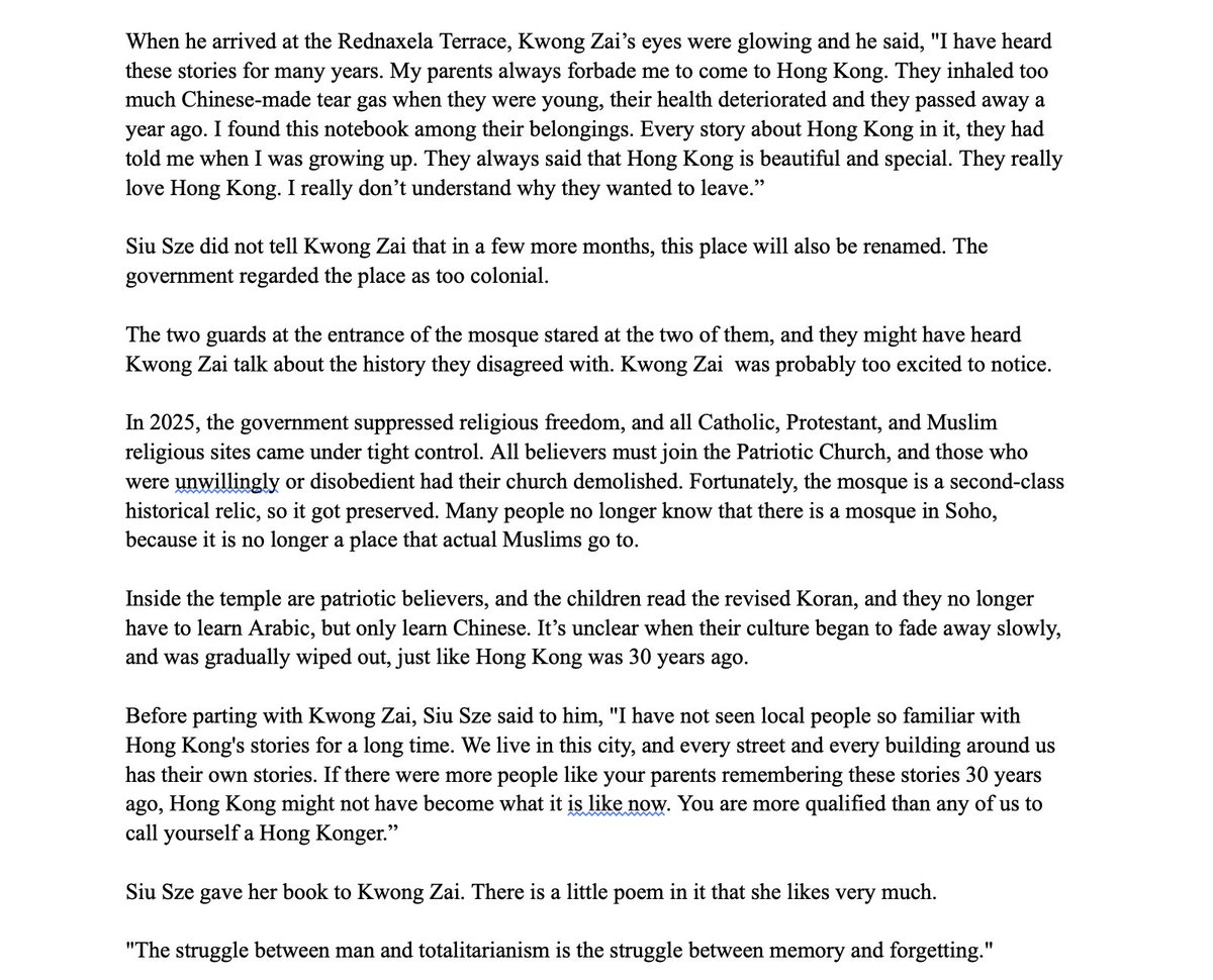 Very rough translation of《我們的時代》'Our Time' (or 'Our Era'), a short story with dystopian undertones that the Hong Kong national security police demanded be taken down from the @gongjyuhok site. #HongKong #OurTime #ScrewNationalSecurityLaw #HKGovt #HKPolice #Freedom #Express