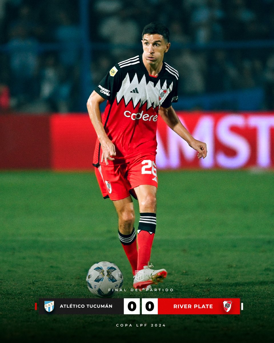 🔚 Final del partido. Atlético Tucumán 0 - River 0.

#VamosRiver ⚪️🔴⚪️