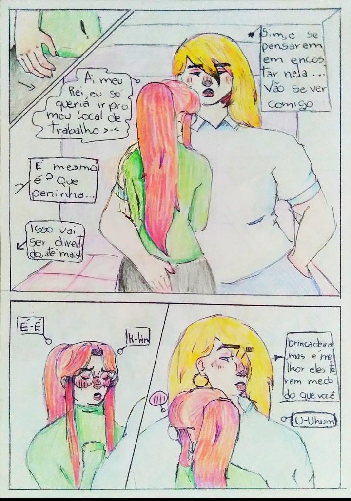 GominhaChan's tweet photo. Uma HQs feita na sala de aula #hqs #desenho #mulheres #gl https://t.co/R2r1jrJieo