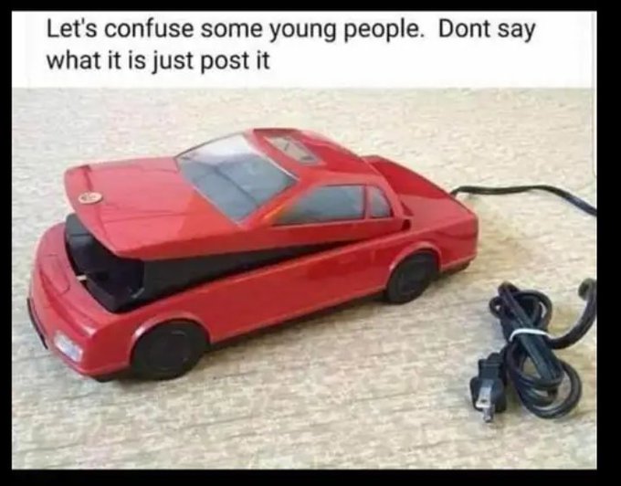 If you know what this is, you are old 😅 https://t.co/6Ya3x1OnX2