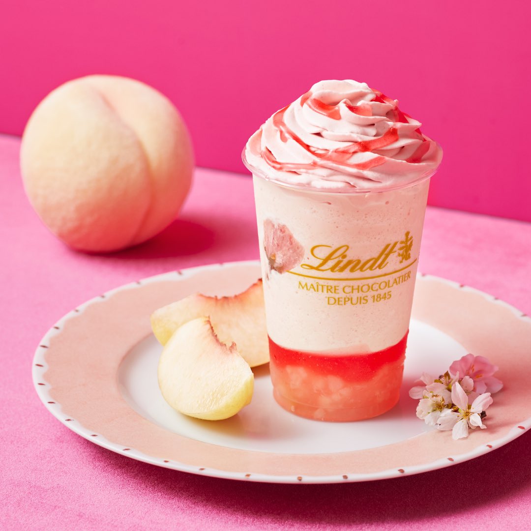 🍑本日発売🌸／しあわせ咲く「さくら×白桃」の限定ドリンクが登場