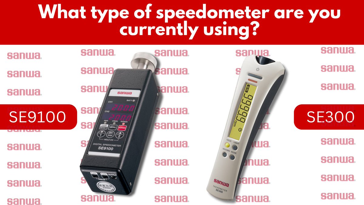 SanwaJAPAN's tweet photo. It's time to gear up and make a choice! Are you team Sanwa SE9100 or SE300? Comment your preference below and let's share our knowledge about these fantastic Sanwa products! 🚗💨#Sanwajapan #SanwaInternational #SanwaProducts #Tachometer #Speedmeter https://t.co/fpGh960LC2