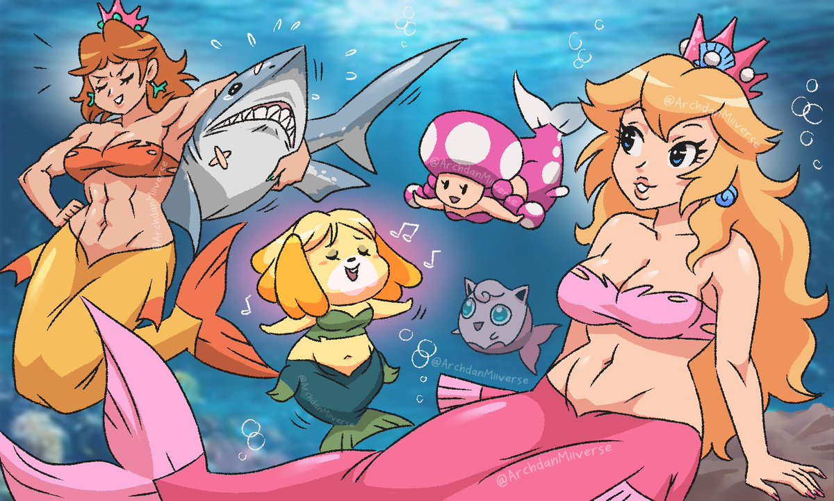repost because Mermaid peach confirmed #PrincessPeachShowtime #Nintendo #smashbros #smashbrosultimate #Smashultimate