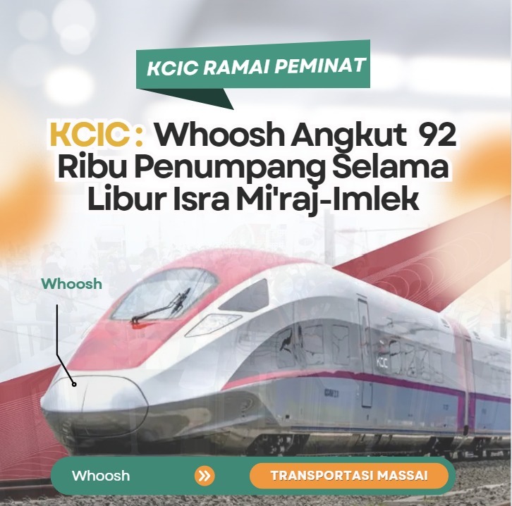 KCIC mencatat ada 92ribu penumpang selama libur Isra Mi'raj - Imlek