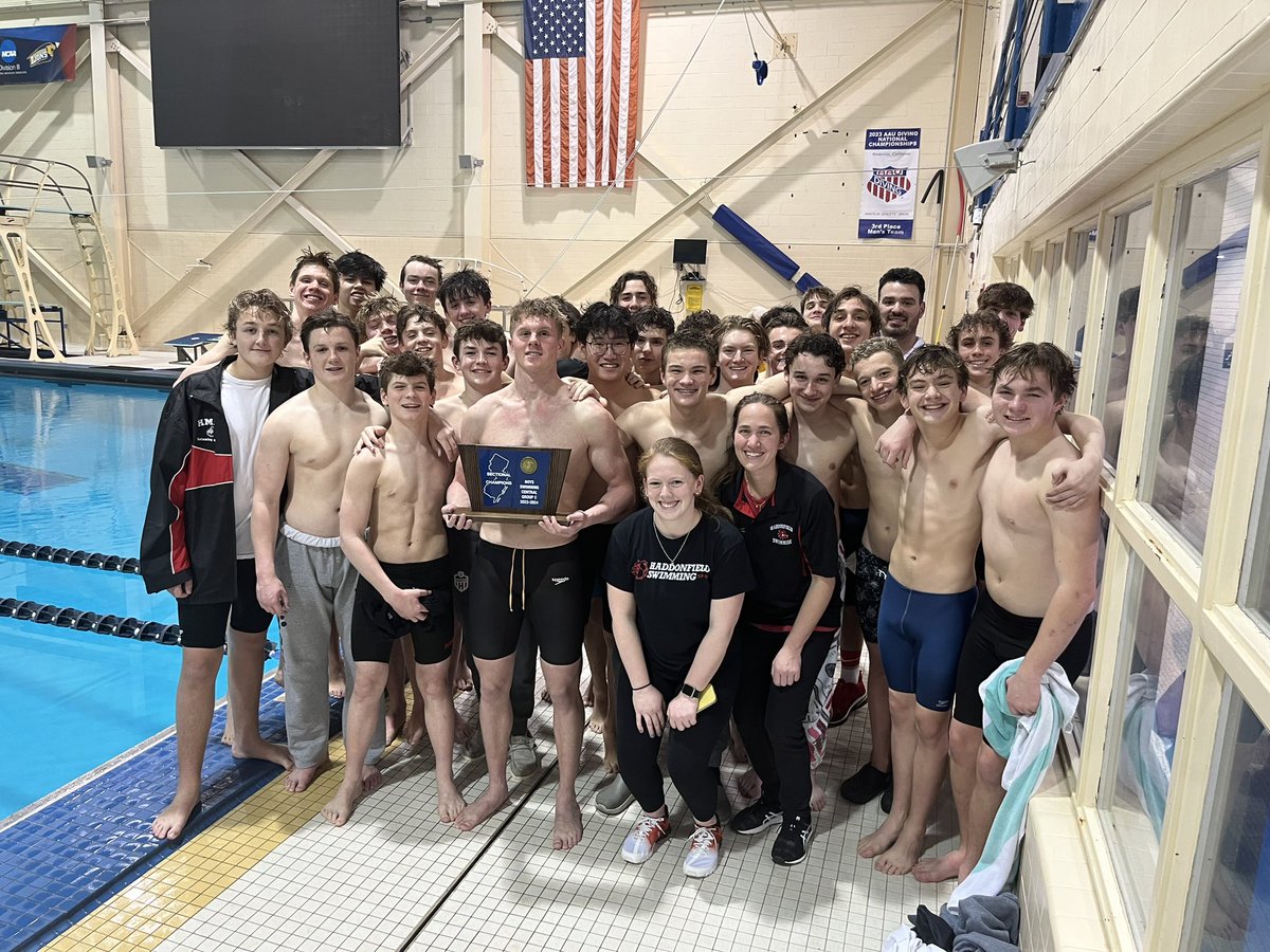 HMHSathletics's tweet photo. Haddonfield Boys Swimming 
2024 CJ Sectional Champions for the 9th consecutive year! https://t.co/vg79K8ZuGj