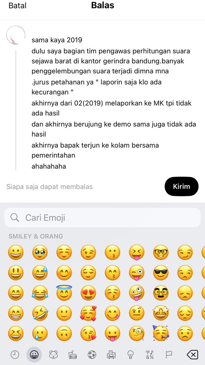 Sillyiliy's tweet photo. Gak bisa begitu caranya abangkuhh
saking gatau lagi harus ngapain sampe kehabisan kata2 dan akhirnya cuma bisa ketawa๐
#HumaniesTPSDay #Pilpres2024 #pilpres2019 #PrabowoGibran2024 https://t.co/2THcOm2bHL