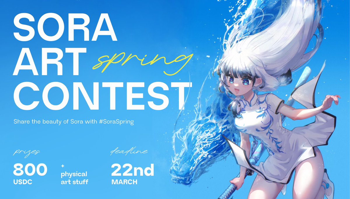 INTRODUCING: Sora Spring Art Contest! How to enter: Like & RT Share your entry with #soraspring