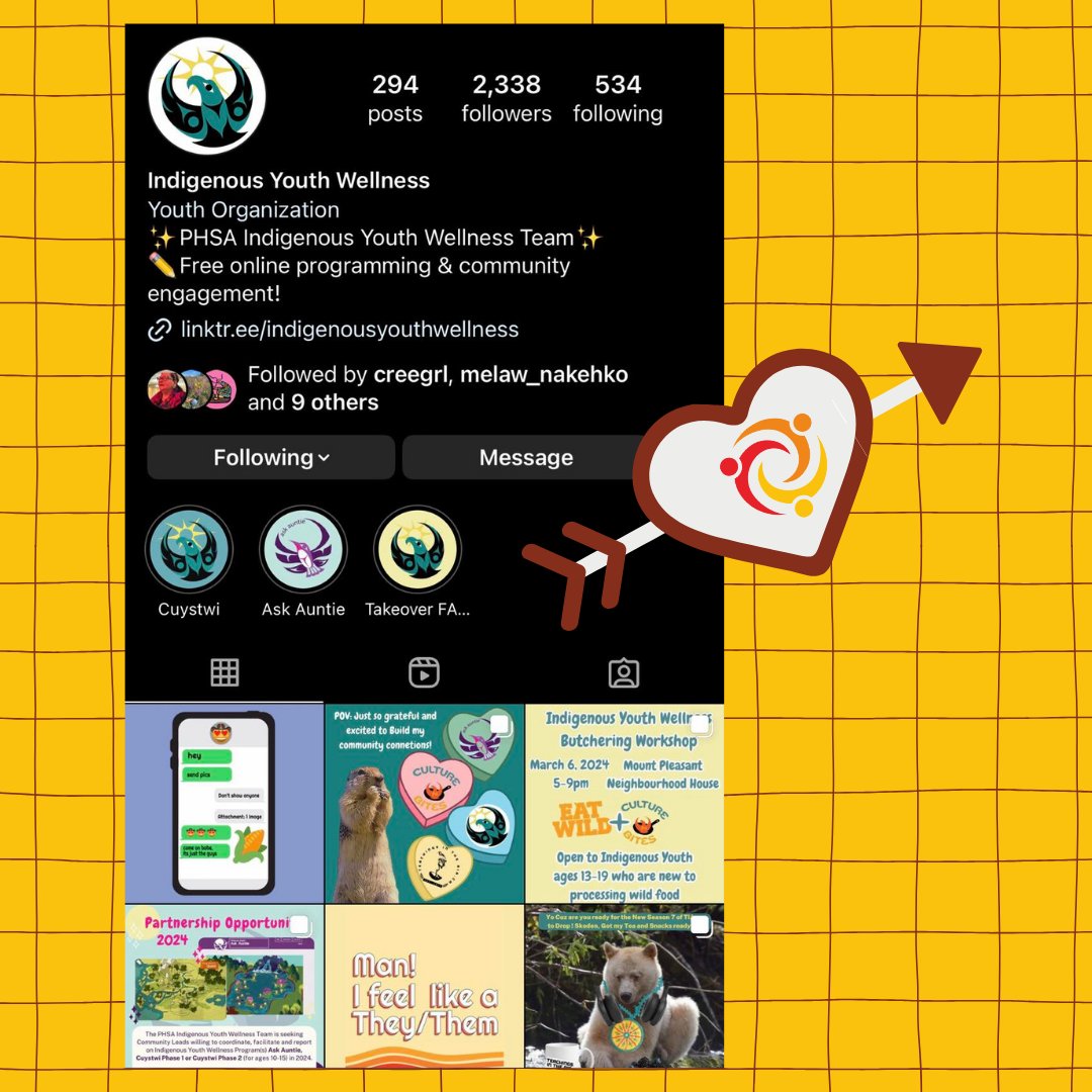 We love the Indigenous Youth Wellness Team and their free online programming. Join us in spreading the love this week and give them a follow! #SignThePetition #SpreadKindness #transkids #kidsrights #Transrights #humanrights #2SLGBTQQIA+ #LGBTQ+