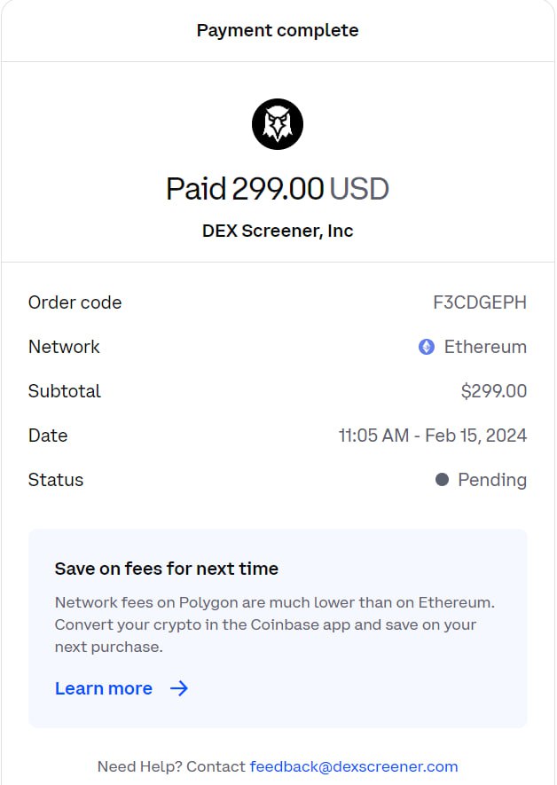 xdogexoge's tweet image. etherscan.io/tx/0x101366808… Dexcreener Paid