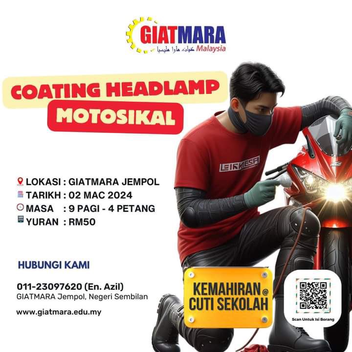 Cuti sekolah telah pun tiba. Saya menyeru ibu bapa yang mempunyai anak-anak yang masih bersekolah untuk memanfaatkan cuti sekolah mereka bersama program-program TVET GIATMARA ini. 

Macam-macam program telah dirancang oleh GIATMARA di pelbagai cawangan. Cuba jenguk-jenguk