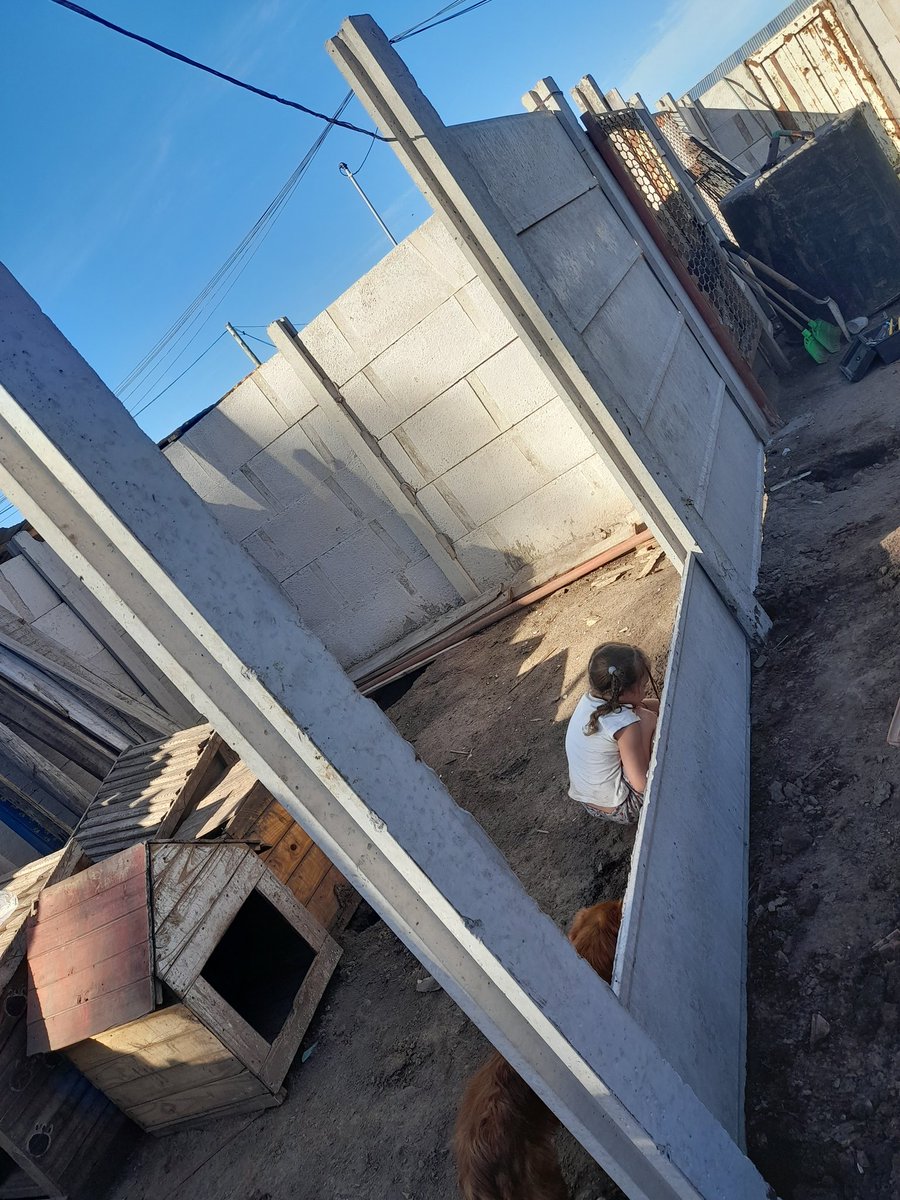 Seguimos avanzando poco a poco, paso a paso pero siempre para adelante !! 
Se comenzó a armar otro canil
 Vamos a necesitar ayuda para comprar una maya que debemos usar para el frente y nos sale 40mil pesos. Nosotros hacemos todoo a pulmon pero necesitamos ayuda sino es