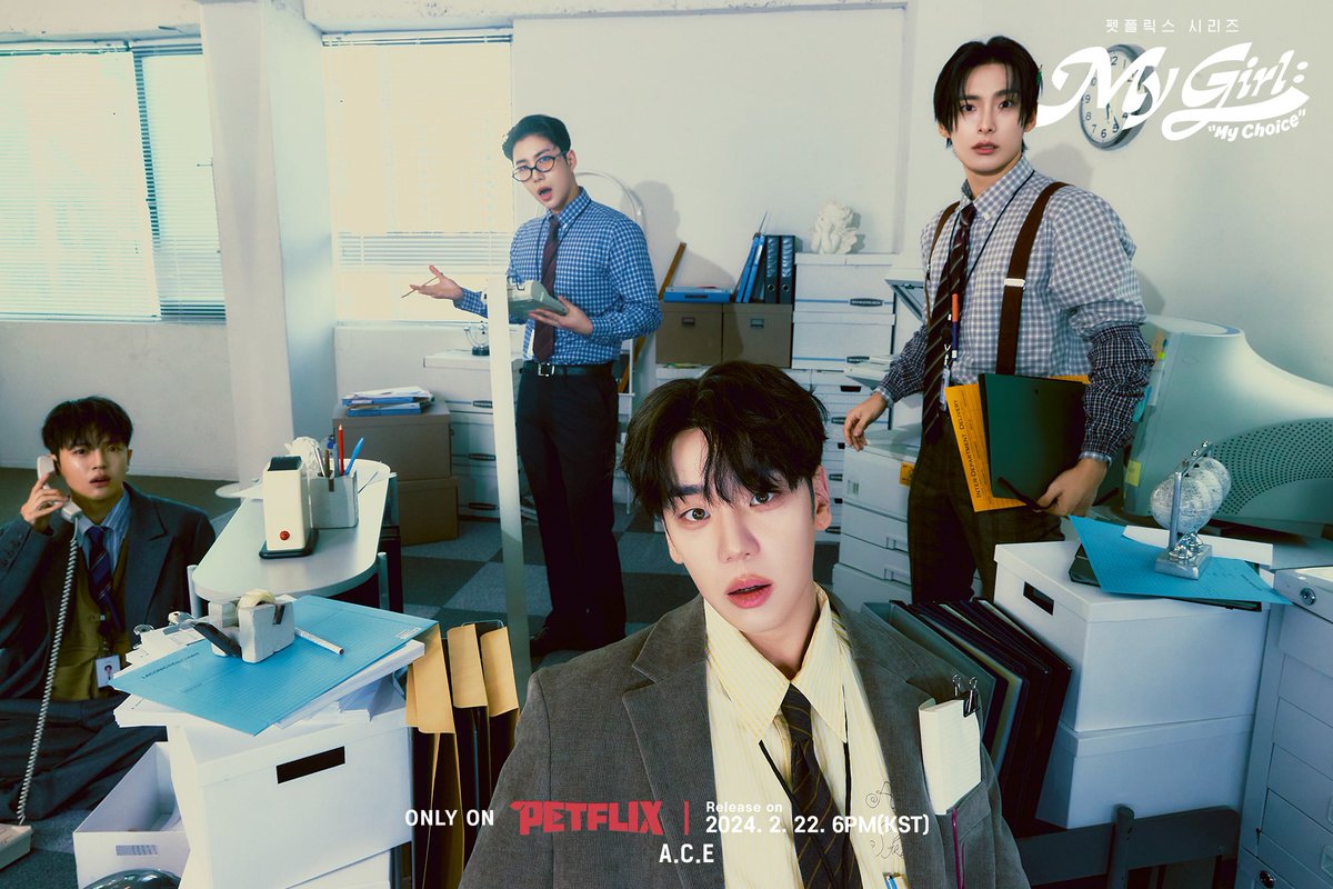 official_ACE7's tweet photo. [#ACE_COMEBACK] 

𝐀.𝐂.𝐄 𝟔𝐭𝐡 𝐌𝐢𝐧𝐢 𝐀𝐥𝐛𝐮𝐦 <𝑴𝒚 𝑮𝒊𝒓𝒍 : "𝑴𝒚 𝑪𝒉𝒐𝒊𝒄𝒆">
• Season1 Photo A.C.E 

🎧 Release on
2024. 2. 22. 6PM(KST) 

#ACE #에이스 #PETFLIX #펫플릭스
#FindMyGirl #FindMyEgo #MyGirl #MyChoice 
#에이스마이걸 #ACEMyGirl https://t.co/2gL45r2E37