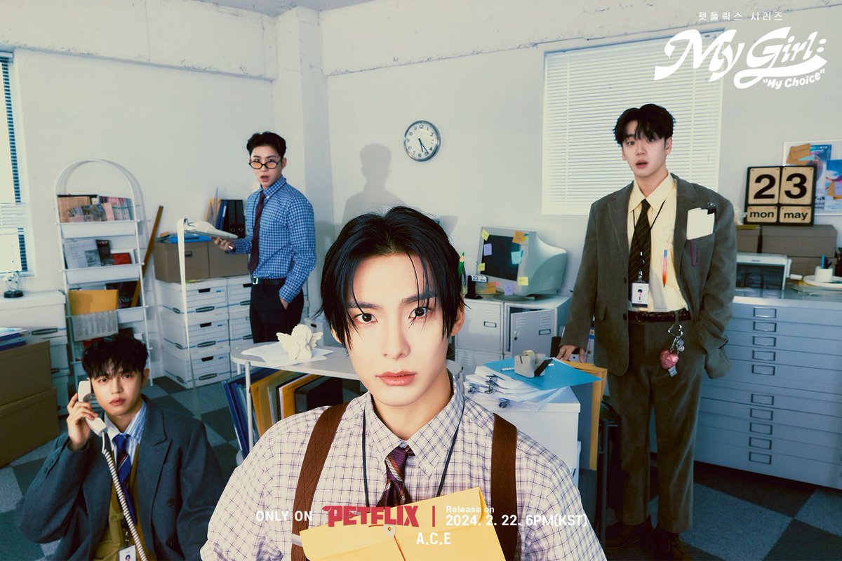 official_ACE7's tweet photo. [#ACE_COMEBACK] 

𝐀.𝐂.𝐄 𝟔𝐭𝐡 𝐌𝐢𝐧𝐢 𝐀𝐥𝐛𝐮𝐦 <𝑴𝒚 𝑮𝒊𝒓𝒍 : "𝑴𝒚 𝑪𝒉𝒐𝒊𝒄𝒆">
• Season1 Photo A.C.E 

🎧 Release on
2024. 2. 22. 6PM(KST) 

#ACE #에이스 #PETFLIX #펫플릭스
#FindMyGirl #FindMyEgo #MyGirl #MyChoice 
#에이스마이걸 #ACEMyGirl https://t.co/2gL45r2E37