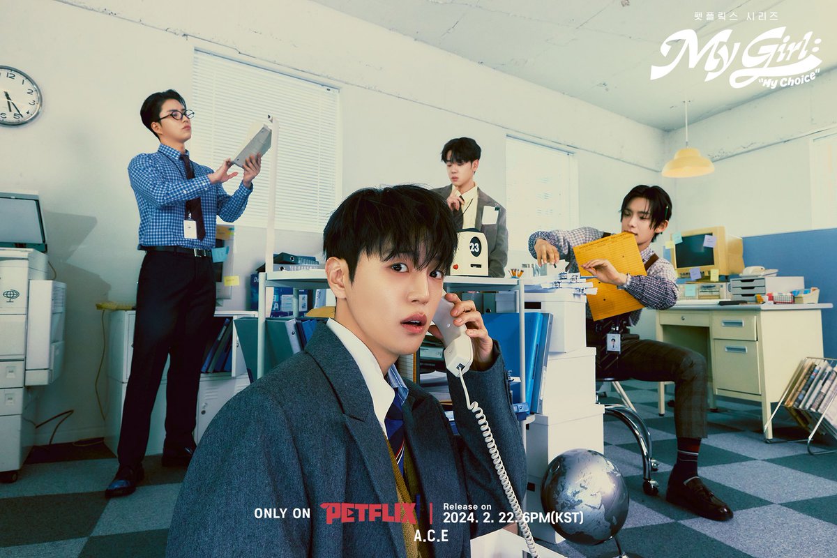 official_ACE7's tweet photo. [#ACE_COMEBACK] 

𝐀.𝐂.𝐄 𝟔𝐭𝐡 𝐌𝐢𝐧𝐢 𝐀𝐥𝐛𝐮𝐦 <𝑴𝒚 𝑮𝒊𝒓𝒍 : "𝑴𝒚 𝑪𝒉𝒐𝒊𝒄𝒆">
• Season1 Photo A.C.E 

🎧 Release on
2024. 2. 22. 6PM(KST) 

#ACE #에이스 #PETFLIX #펫플릭스
#FindMyGirl #FindMyEgo #MyGirl #MyChoice 
#에이스마이걸 #ACEMyGirl https://t.co/2gL45r2E37