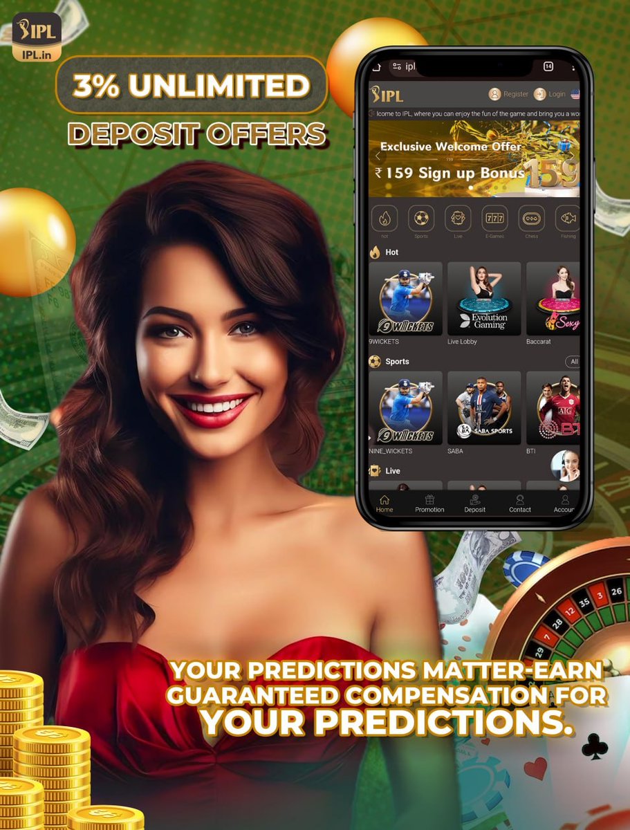 It is really big chance to be part of this platform with huge bonuses.
Prediction Jackpot On IPLin 
9iplin.com/forecast