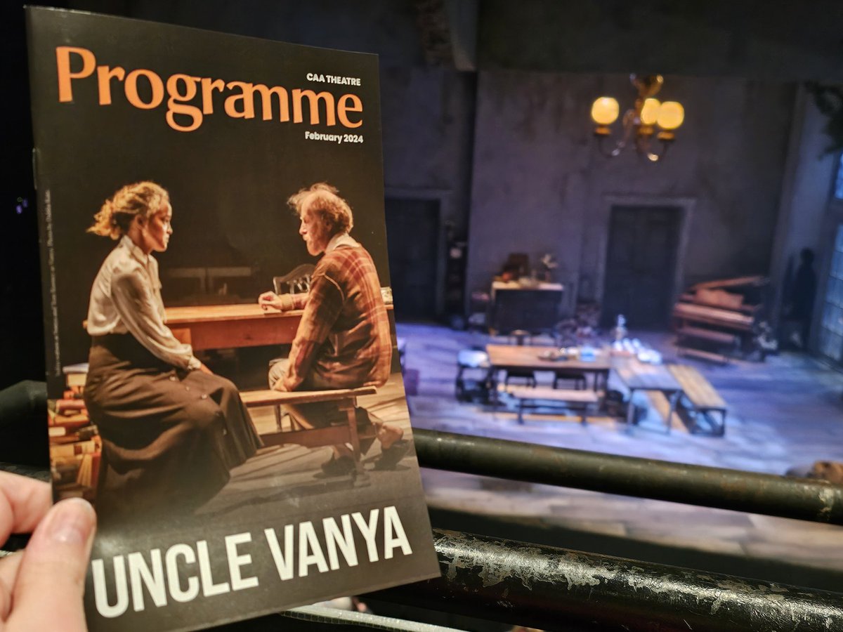 LisaKresky's tweet photo. Week 7, 2024 - Activity #1 - Uncle Vanya at the CAA Theatre.
A tragic play examining the hopelessness of country life in Russia during the late 19th century. Some great one liners! #doingthingsoutsidemyregularroutine https://t.co/KNJ1y7GH62