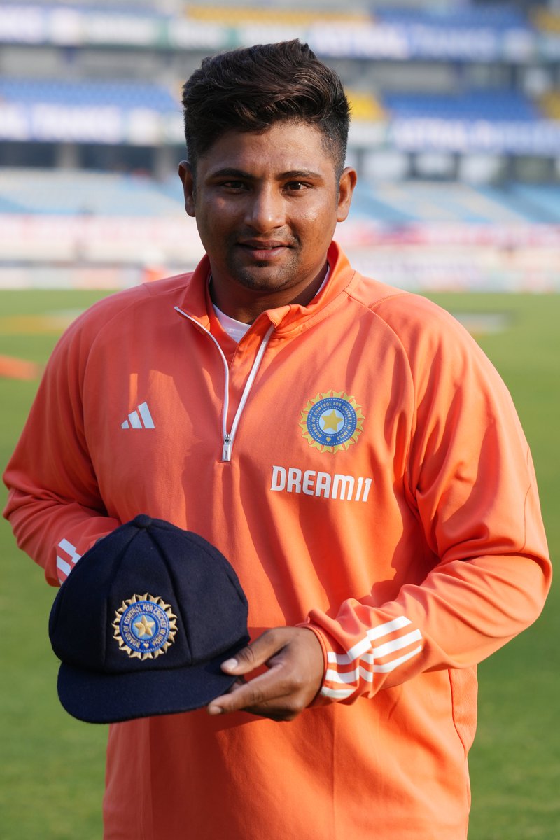 BCCI (@bcci) on Twitter photo Say hello to #TeamIndia's Test Debutants 👋
Congratulations Dhruv Jurel & Sarfaraz Khan 👏👏
Follow the match ▶️ bit.ly/INDvENG-3rdTEST
#TeamIndia | #INDvENG | <a href="/IDFCFIRSTBank/">IDFC FIRST Bank</a> Say hello to #TeamIndia's Test Debutants 👋
Congratulations Dhruv Jurel & Sarfaraz Khan 👏👏
Follow the match ▶️ bit.ly/INDvENG-3rdTEST
#TeamIndia | #INDvENG | <a href="/IDFCFIRSTBank/">IDFC FIRST Bank</a>