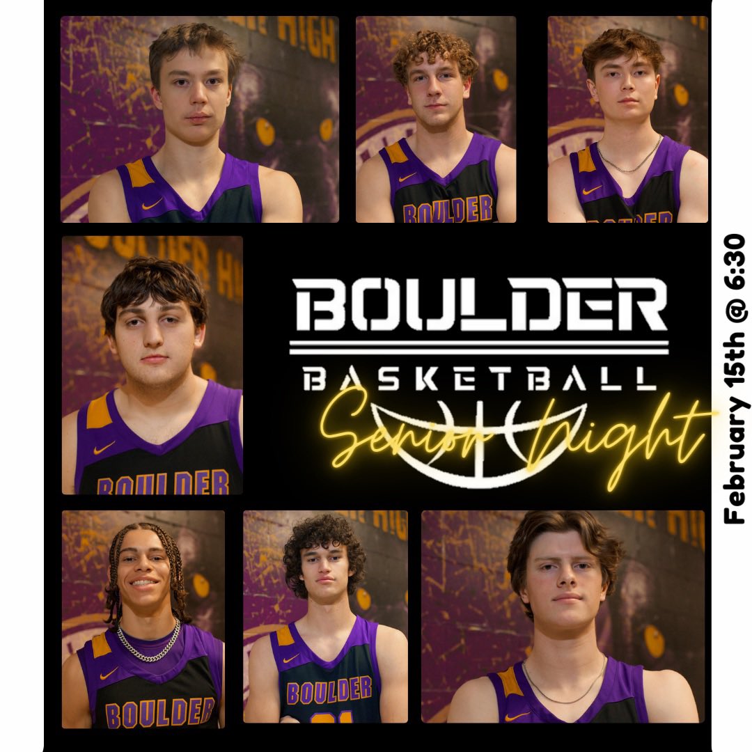 Boulder High Hoops (@boulderhoops) on Twitter photo SENIOR NIGHT: Thursday - Varsity @ 6:30 vs Loveland. Come out and support our 7 seniors❗️
<a href="/PanthersBHS/">BHS Athletics</a> SENIOR NIGHT: Thursday - Varsity @ 6:30 vs Loveland. Come out and support our 7 seniors❗️
<a href="/PanthersBHS/">BHS Athletics</a>